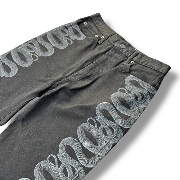 Hysteric Glamour Snake Jeans Rare - Picture 2 of 7